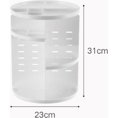 Roterende Cosmetica Organizer 360 Graden Make-up Display Cosmetische Draaiende Houder voor Lippenstift Zwart wit
