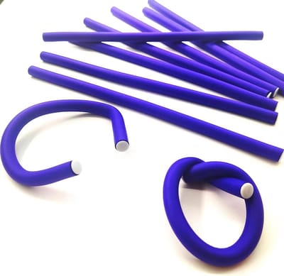 10x Flexibele Schuim Haarrollers voor Zonder Warmte Krullen - Zacht & Comfortabel voor Lang en Kort Haar