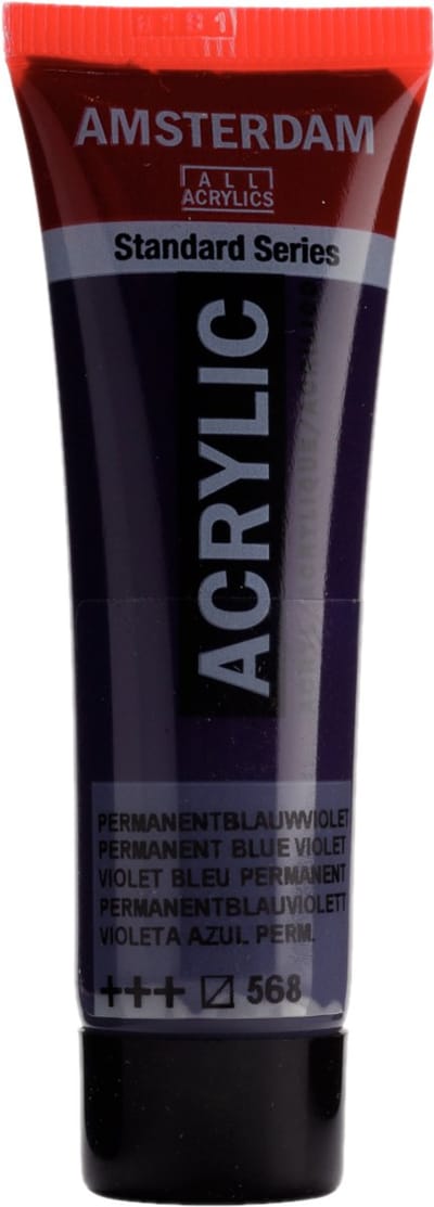 Verf - Acryl - 568 - Permanent blauw violet - Amsterdam - 20ml