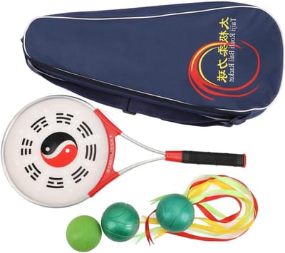 Lichtgewicht Tai Chi Racket met Zachte Ballen voor Oefening en Fitness Training voor Ouderen
