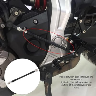 Schakelstang Motorfiets - Versnellingshendel Aluminium - Soepeler Schakelen - Hoge Sterkte Aluminiumlegering - 180 mm - Aluminium