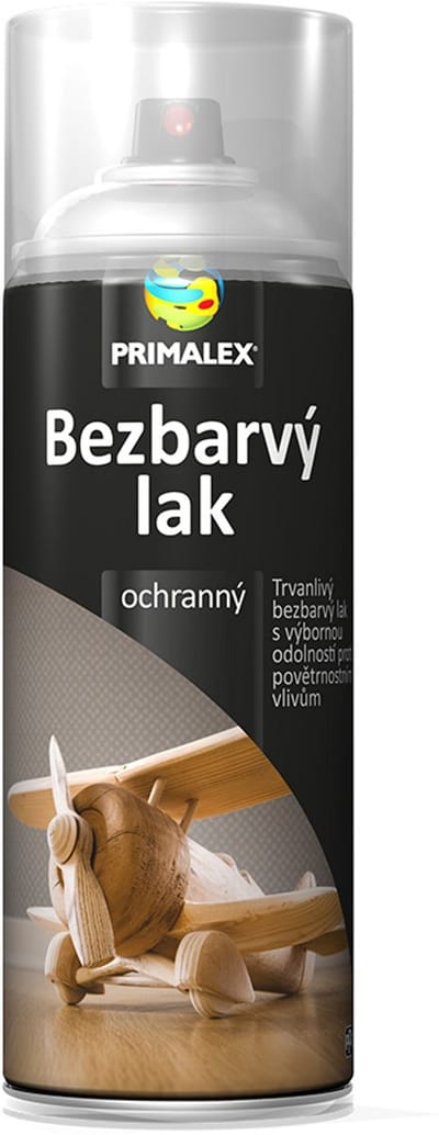Primalex sprej bezbarvý lak 400ml, LESK