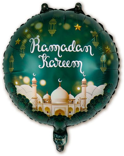 Q2P - Ramadan Decoratie - Ballon - Eid Mubarak - Feest Versiering - Islam - Helium Ballonnen - Groen