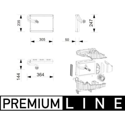 Verdamper, airconditioning MAHLE AE 271 000P