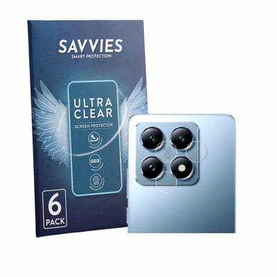 Savvies - Screenprotector voor Xiaomi 14T Pro (ALLEEN Camera Lens) - Folie Beschermfolie transparant 6 Stuks