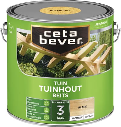 Cetabever - Tuinbeits Tuinhout Transparant - Blank - 2,5 L