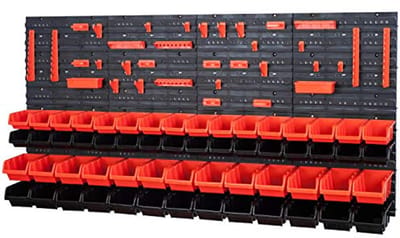 58 Opbergdozen met Wandplank 160 x 80 cm voor Gereedschap