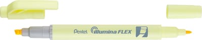 Pentel Illumina Flex markeerstift 1 stuk(s) Beitelvormige/fijne punt Geel