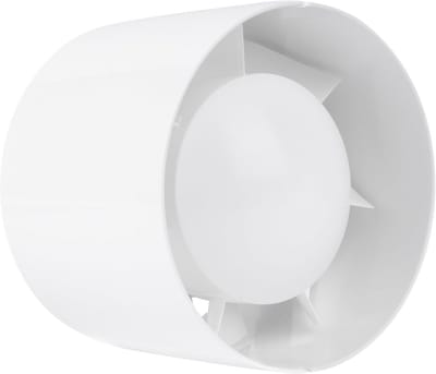 Buisventilator - Afvoerventilator Ventilatiesysteem - Luchtkwaliteit Verbeteren - Fluisterstille Werking - 100 mm - Wit