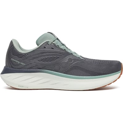 Saucony Ride 18 - Hardloopschoenen - Carbon/IJsberg - 46