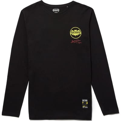 Batman 80th Anniversary Batman & Robin lange mouwen t-shirt - Zwart - L