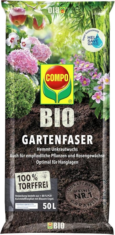 Tuin vezels - Bodemverbeteraar Mulch - Onkruid weren - Veengrond vrij - 80 x 40 cm - Bruin