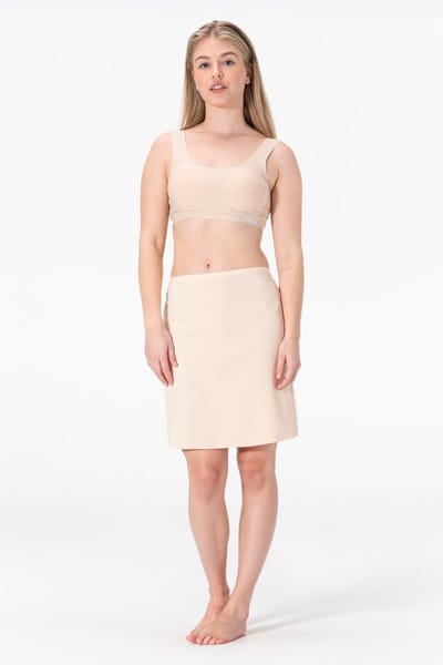 Bamboe Onderrok Kort - Jupon - Anti-Schuren - Beige - 50CM - Maat S/M