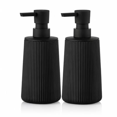 EAVY Zeepdispenser - SET (2 stuks) - Zeeppompje - Zeepdispenser - Zwart