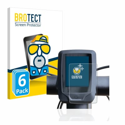 BROTECT - Screenprotector voor Specialized turbo vado 4.0 2022 (E-Bike Display) - Folie Beschermfolie matte 6 Stuks