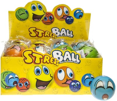 Duckiez stress Bal Graige Gezichten - 24 stuks