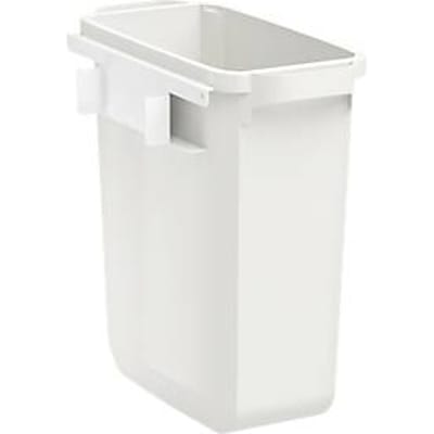 Afvalbak voor Treston QuatreX, inhoud 60 liter, B 280 x D 530 x H 585 mm, polypropeen, lichtgrijs RAL 7035