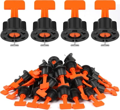 Professioneel Tegelniveau Systeem 1.5 mm, 80-delig Tegel Legset met 2 Sleutels, Herbruikbare Tegelafstandhouders en Wedges voor Muur en Vloertegels