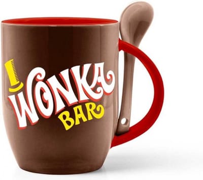 WILLY WONKA - Logo - Mug + Spoon - 350 ml