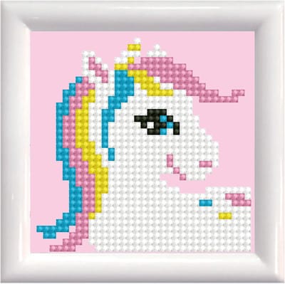 Diamond Dotz diamond painting speelgoed - Pretty Uni - dieren thema.