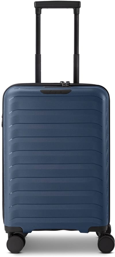 d & n Toronto 4 wielen Cabinewagen S 54 cm met uitbreidingsplooi - Harde bagage - TSA slot - navy