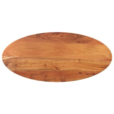vidaXL - Tafelblad - ovaal - 110x40x2,5 - cm - massief - acaciahout