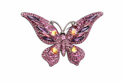 Vlinderbroche - Elegante Broche met Kristallen | Twinolo
