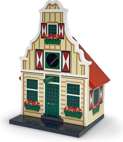 Vogelhuis grijze Waterland klokgevel - Vogelhuisje - Nestkastje - Vogel Huis - Vogelhuis grijze Waterland klokgevel - Vogelhuisjes - Nesten - Nestkasten / vogelhuisjes