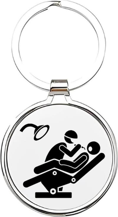 Akyol - Tandarts Sleutelhanger - tandarts - De beste tandarts - Tandartsen - dentist - arts - tanden - tand - specialist in tandheelkunde - tandartsassistente - mondhygiënist - tandartspraktijk - 4 x 7,5 CM