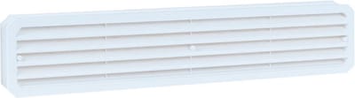 Deurrooster - 451,5X91,7Mm - 2-delig - Wit kunststof