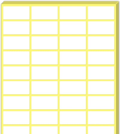 Dailygoody - Witte Zelfklevende Etiketten - Stickers Labels - 1000 Stuks - 50 x 25 mm - Ideaal om Op Te Schrijven - Perfect voor Organisatie