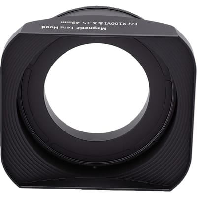 Lenskap Geschikt voor Fujifilm X100VI X E5 X100V Camera Aluminiumlegering 39mm Vierkant Metalen Lenskap met Magnetische Lens zwart