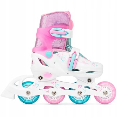 RAVEN Loret Glitter 3-in-1 schaatsen maat 27-30, LED-wielen