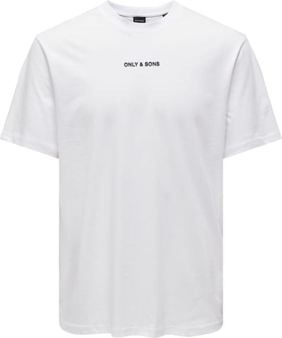 Only & Sons T-shirt Onslevi Life Reg Text Ss Tee Noos 22028147 Bright White Mannen Maat - XS