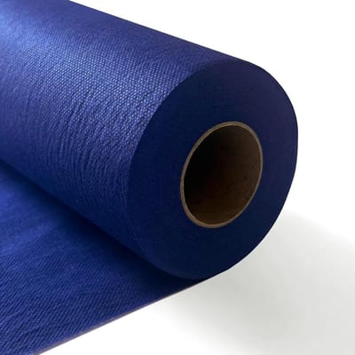 Tafelloper van vlies, tafellint, decoratief, veelzijdig, 30 cm x 25 m, donkerblauw, voor bruiloften, verjaardagen, feesten, tafeldecoratie, elegant en gemakkelijk te personaliseren