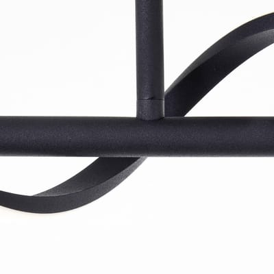 Brilliant lamp Eunice LED plafondlamp mat zwart 22 W LED geïntegreerd