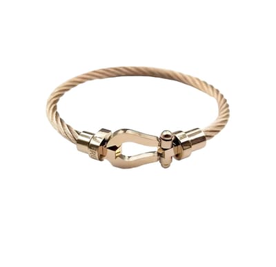 Armband - Draad Rosé & Rosé - Elegante Armband - Luxe Armband - RVS