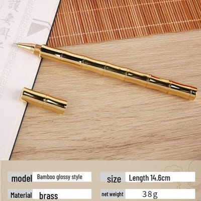 Messing Handtekening Balpen Elegante Zakelijke en Afstudeergeschenk, Ideaal voor Studenten en Professionals beige