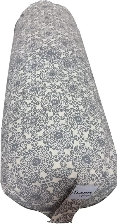 Groot Yoga Bolster Kussen 65x22 cm met Boekweitschaal voor Yin Yoga en Meditatie