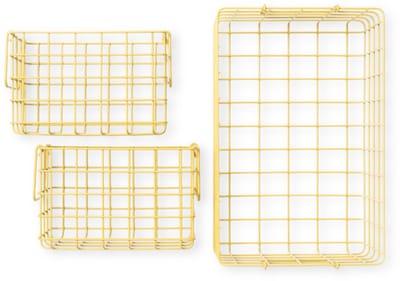 Mustard - Baskets - Manden - Set van 3 - Butter