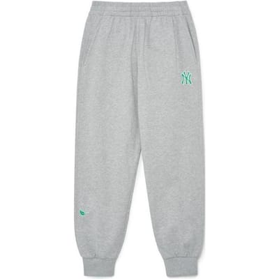 MLB New York Yankees Effen Hoge Taille Rechte Pijp Joggingbroek Unisex Joggingbroek Grijs 3APTD0131-50MGS XS white