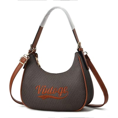 Dames Okseltas Nieuwe Europese en Amerikaanse Retro Tote Dumpling Tas Grote Capaciteit Schoudertas Hoge Uitstraling Handtas . black