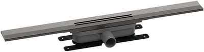 Easy drain R-line Clean Color douchegoot 80cm brushed black chrome