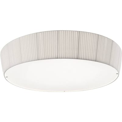 Bover LED plafondlamp Plafonet, Ø 95 cm, wit, aluminium/stof