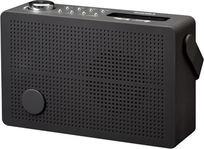 Digitale Radio - Draagbare Radio - Muziek Luisteren - Geïntegreerde Accu - 21.4 cm Breed - Zwart