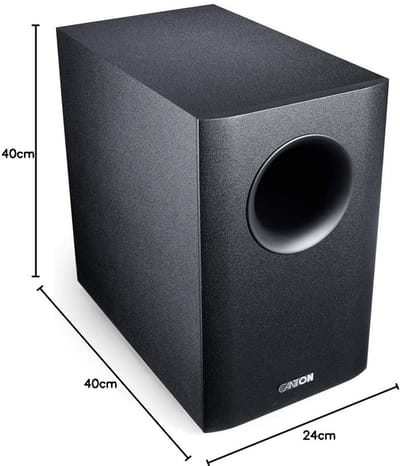 Actieve subwoofer 100W met een frequentiebereik van 38Hz - 150Hz