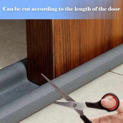 Famanu - Voor onder de deur, 37 inch/96 cm, dubbele zijdeur, tochtstopper, tochtafdichting voor deurafdichtingsstrip, verstelbare...