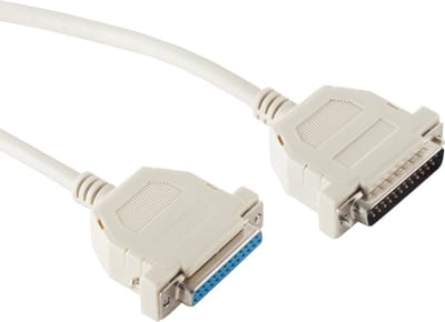 Seriële RS232 verlengkabel 25-pins SUB-D (m) - 25-pins SUB-D (v) - 7 meter
