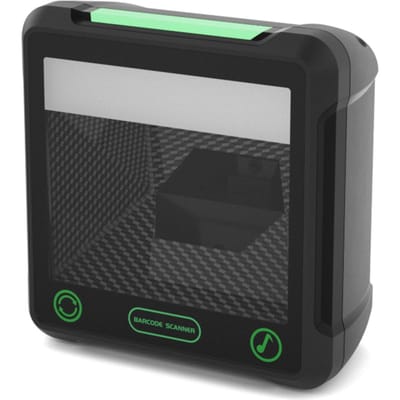 Scanner de codes-barres 2D 1D X21 Scanner de codes-barres de bureau omnidirectionnel Lecteur de codes-barres automatique mains libres noir