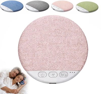 Slaapkussenluidspreker, Bluetooth-luidspreker voor onder het kussen, mini-slaaphulpmiddel met botgeleiding, stereobas, timer voor witte ruis en draadloze slaapondersteuningsfunctie. Roze.